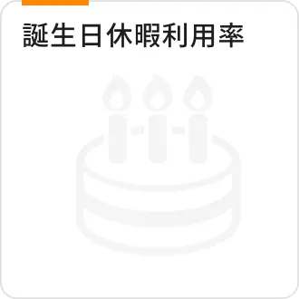 誕生日休暇利用率