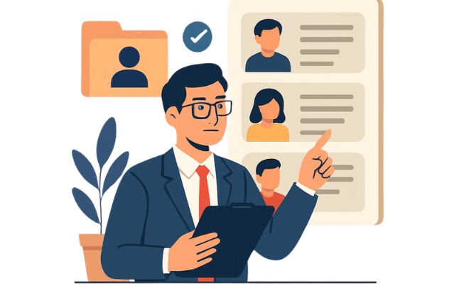 人事を管理している人